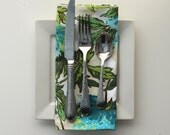 SALE 25% off - Set of 4 Cloth Cotton Dinner Napkins with Amy Butler Floral Fabric