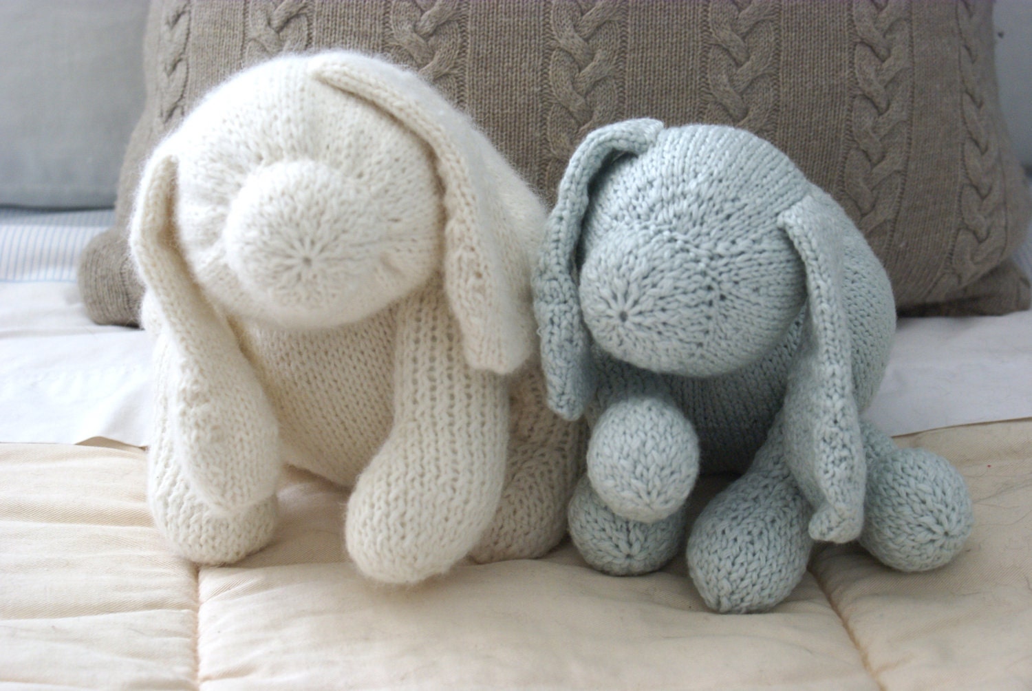 Knit Puppy Dog, Eco Friendly Handmade Dog