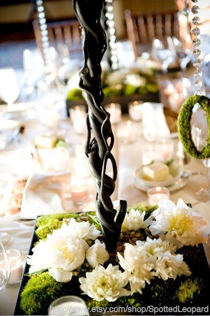 Moss Covered Wedding Table Numbers
