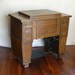 Antique White Family Rotary Sewing Machine in Mission / Craftsman Style Cabinet, 1912-1913 RESERVED for Brian