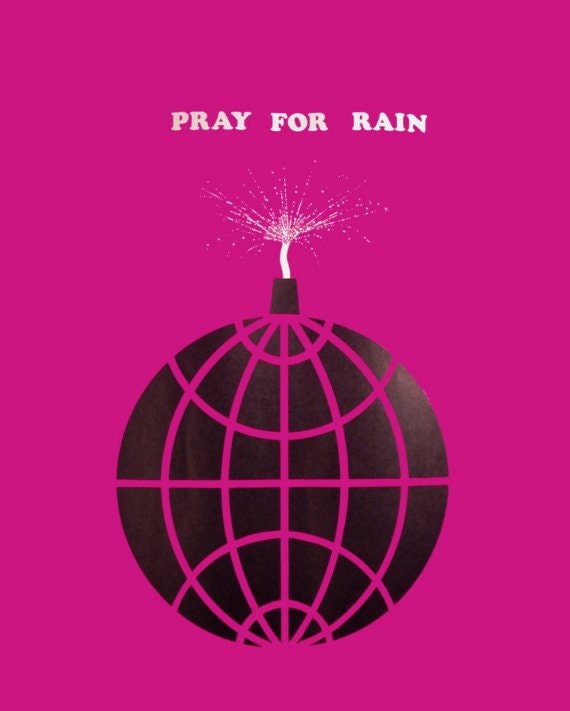 Giclee Print of Vintage Anti-War Poster from 1968