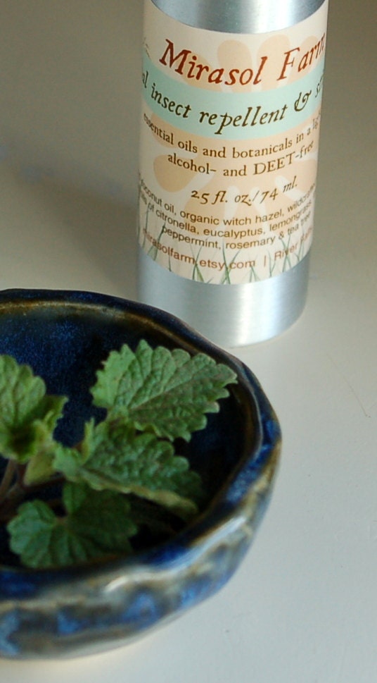 Herbal Insect Repellent and Sting Relief with essential oils, organic catnip and witch hazel