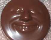 Smiling happy face chocolate covered sandwich cookie oreos party favors