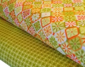 Jenean Morrison Santa Barbara Orange / Yosemite Green 2 FAT QUARTERS