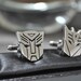 Silver Plated Transformer AUTOBOTS and DECEPTICON Cufflinks with Gift Box