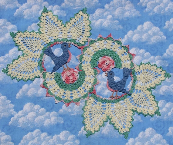 Blue Birds of Happiness PDF Crochet Pattern