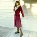 1970s Suede Long Coat with Real Fur Collar