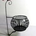 vintage Black metal plant holder