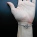 Hot Pink & Feather Silver Chain Slave Bracelet Body Jewelry
