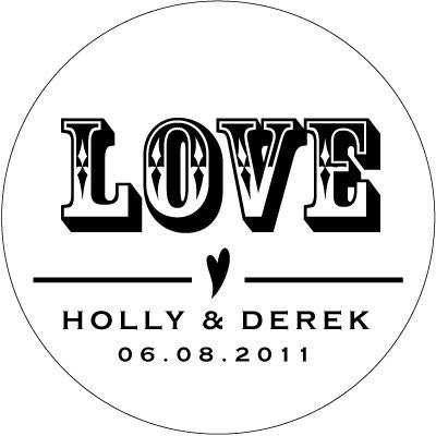 100 Bridal Shower Labels, Address Labels - Blinding Love Legend TX001CI
