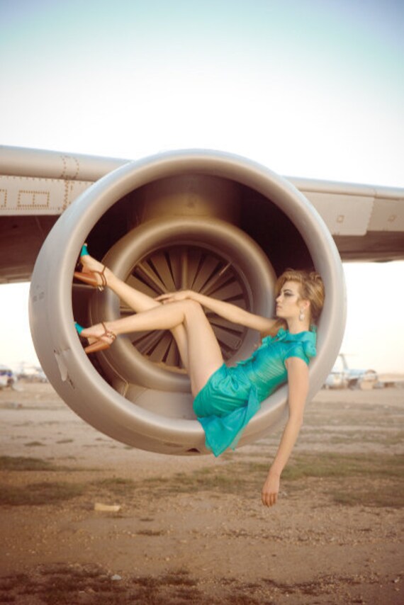 Pan Am (high fashion haute couture photography 12x18 art print color fashion photography fashion magazine editorial