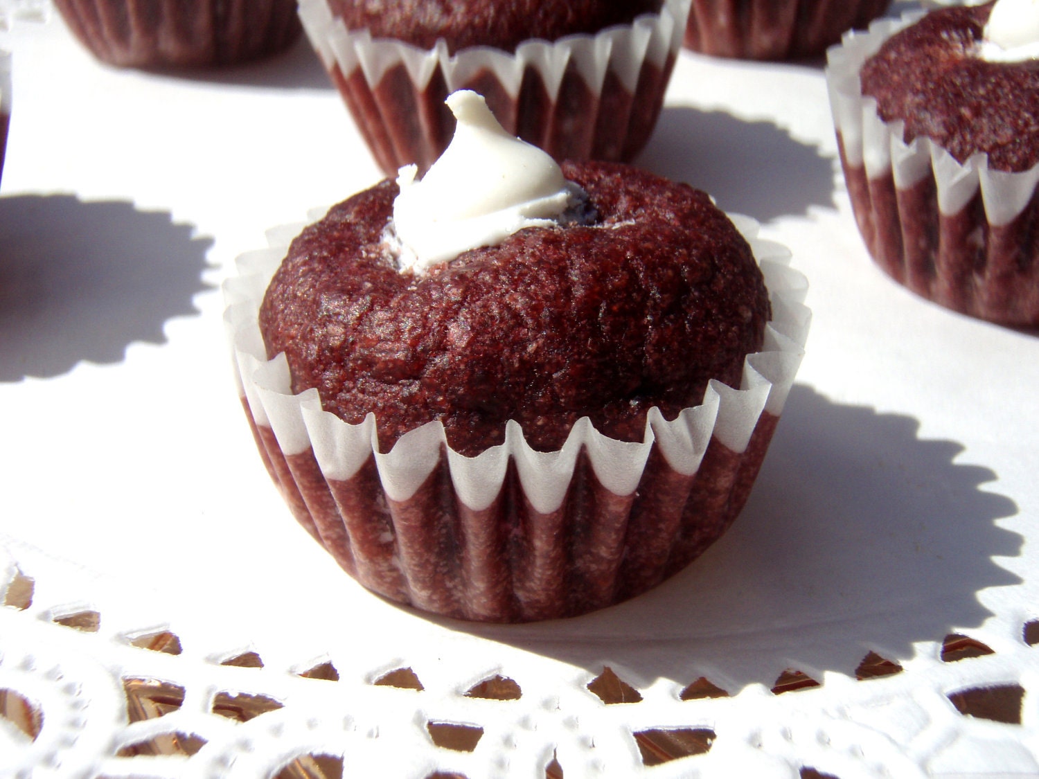 Gourmet Dog Treats - Red Velvet Pupcakes - Organic Dog Treats Vegetarian All Natural - Shorty's Gourmet Treats