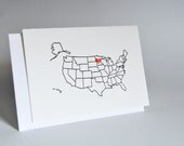 6 Love From Minnesota Note Cards Letterpress Printed