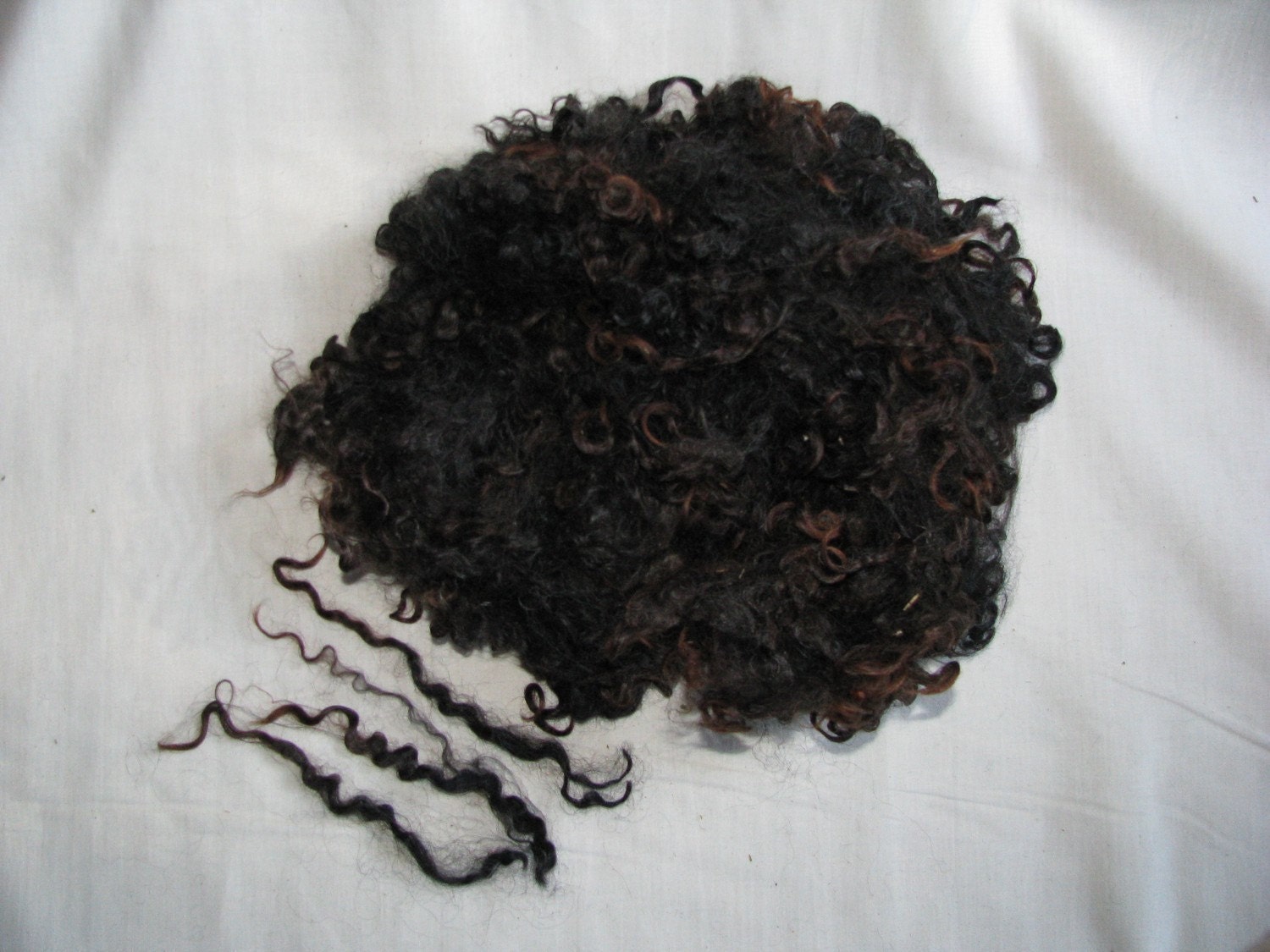 Washed Black Wensleydale Locks