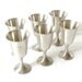 Vintage Nautical Engraved Pewter Goblets