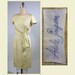 1950s Palest Yellow Silk Adele Simpson Day Dress