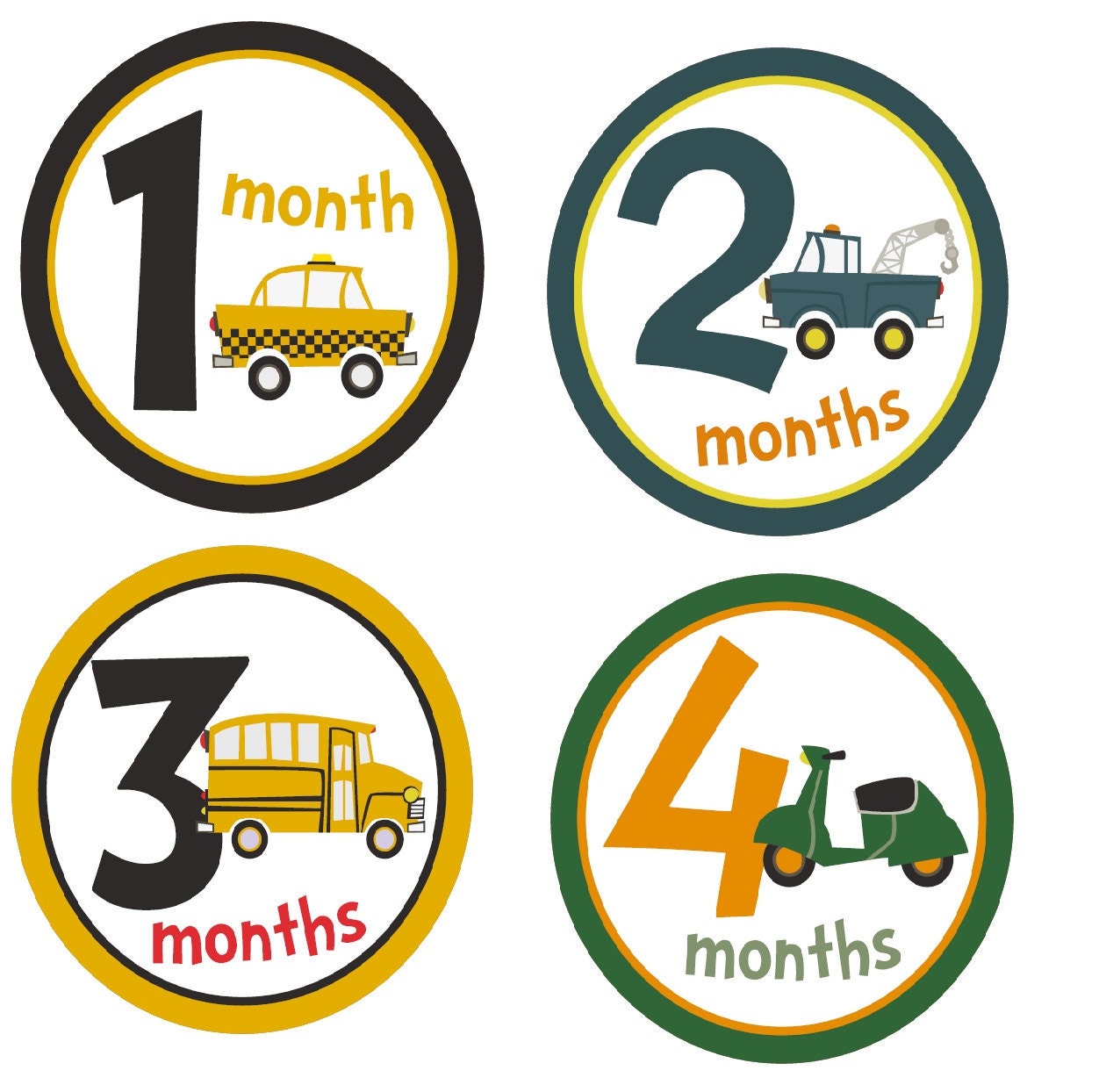 NEW....Onesie Stickers Vroom Vroom 0 - 12