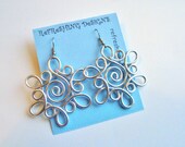 Snowflake - Wire Earrings -  Customize your Color