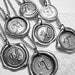 MINI monogrammed wax seal necklace, Letter of your choice