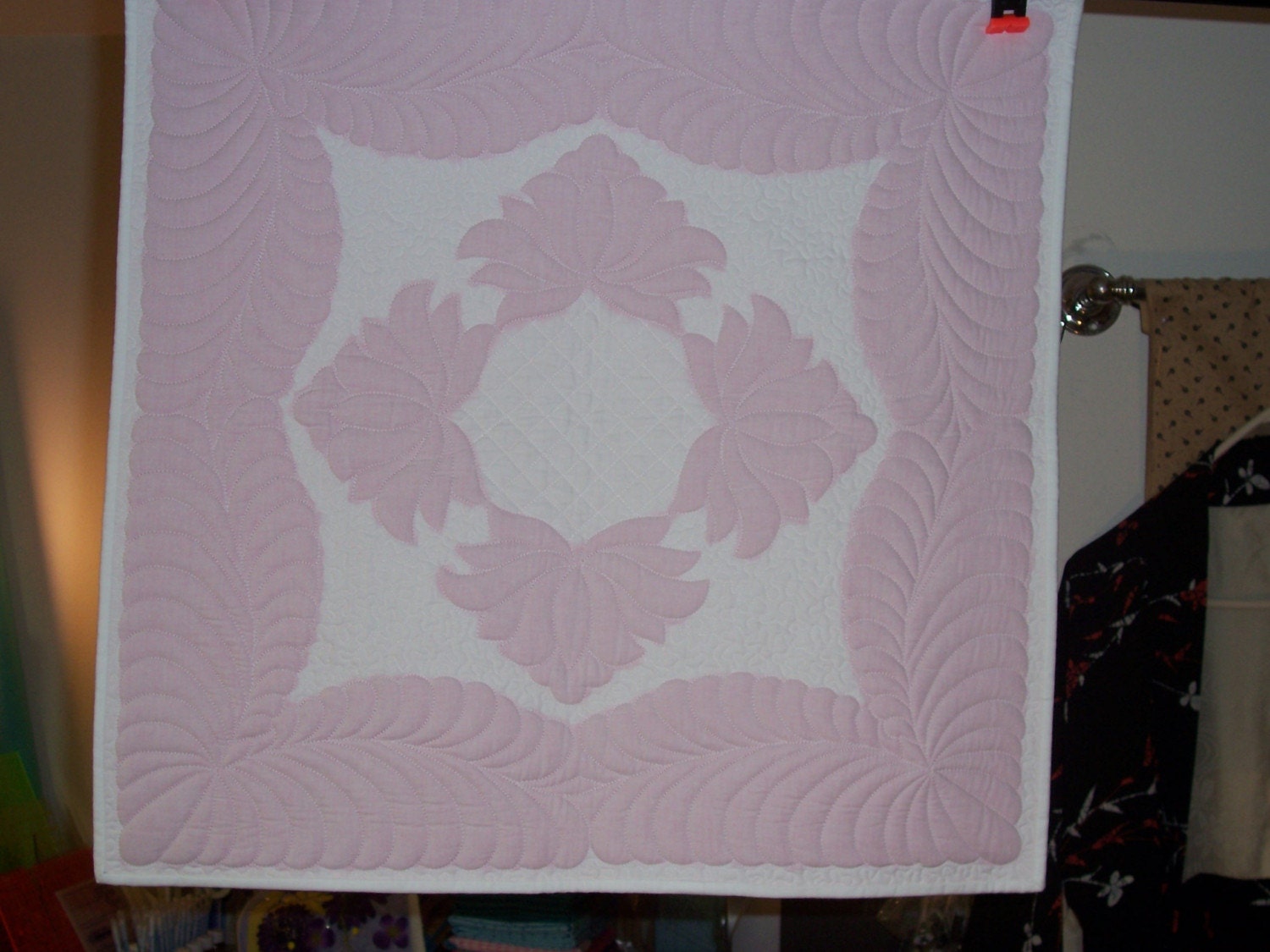 Colored Trapunto Quilt