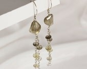 Bi-Color Quartz Rain Earrings