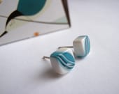 Cubist Earring in Blue
