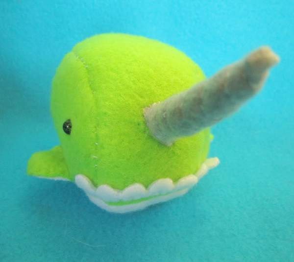 Little Narwhal Plushie (made to order)