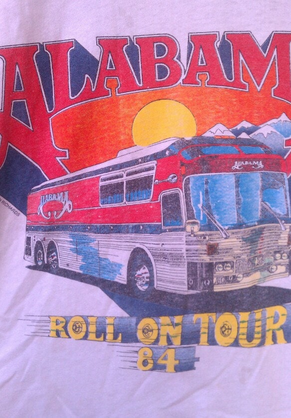 Vintage Band Shirt Paper Thin Alabama Baseball Style Tour Tee