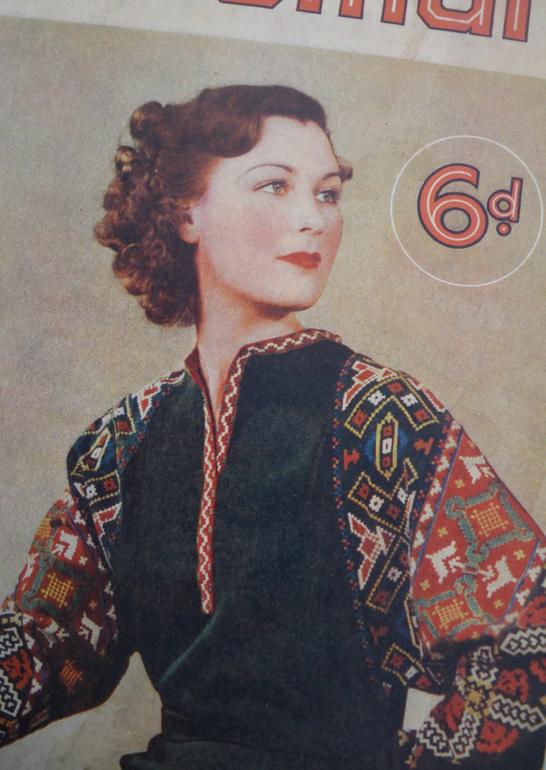 Vintage 1930s Needlework Magazine - The Needlewoman 1937 - Sewing, Knitting, Embroidery, Tatting