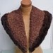 Vintage 1920s 1930s Real Fur and Astrakhan Collar - Brown