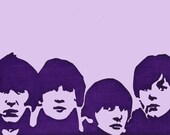 All the Lonely Purple - Digitally Enhanced Screenprint ACEO