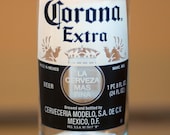 YAVA Glass -Upcycled Large Corona Extra 18 Fl. Oz. Beer Bottle Glass