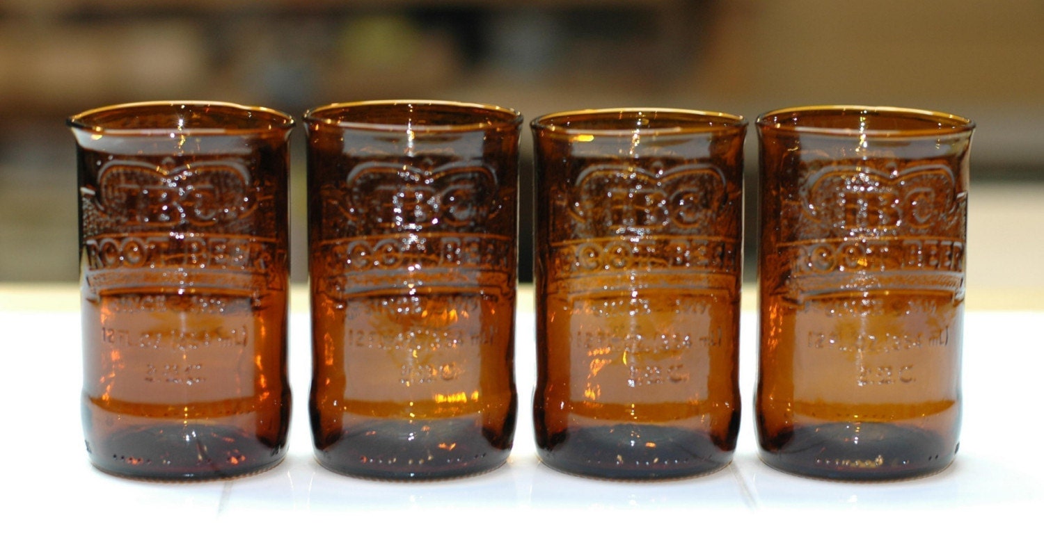 YAVA Glass - Recycled IBC Root Beer Glasses (Set of 4)