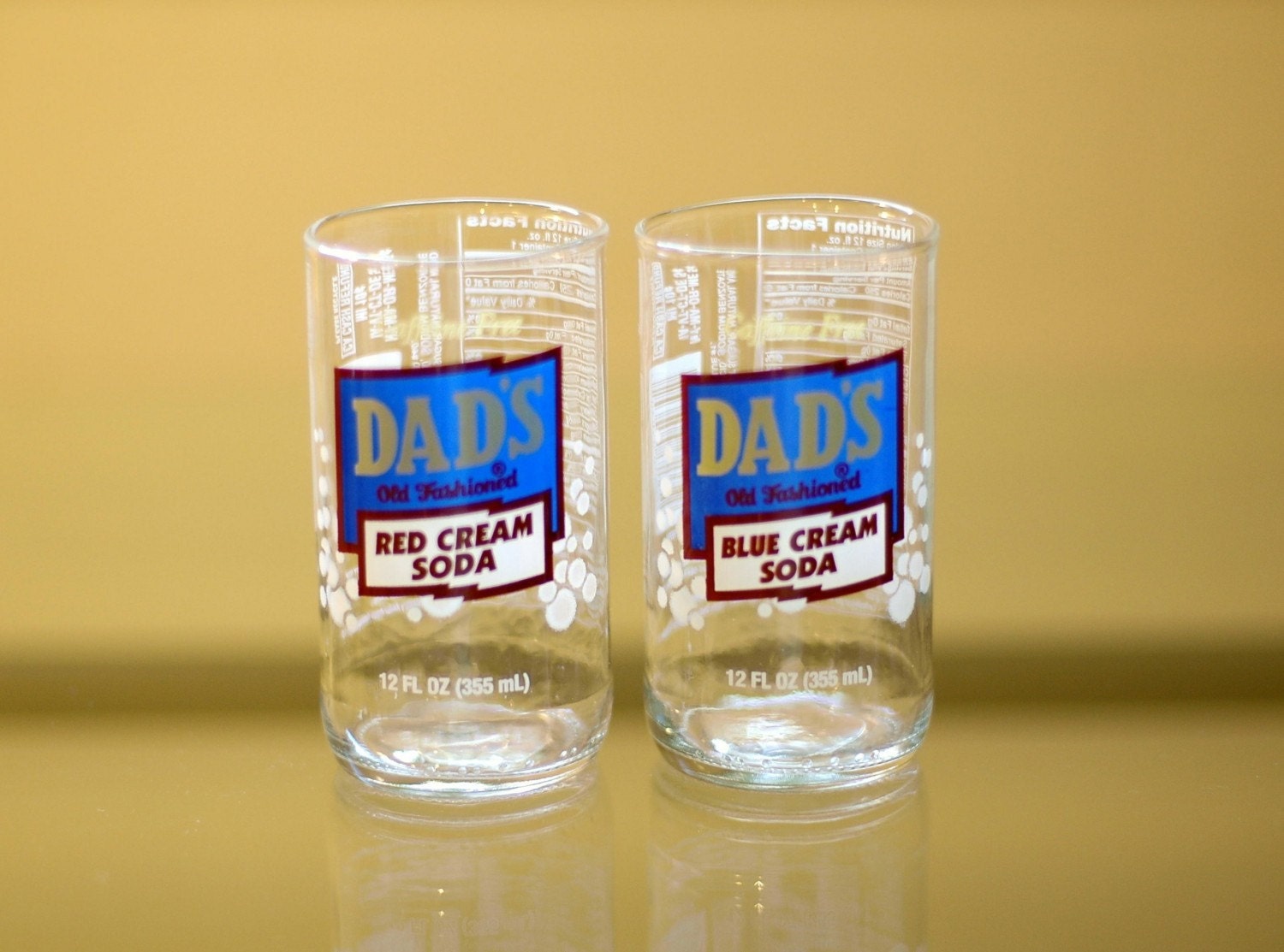 YAVA Glass - Upcycled Dad's Cream Soda Bottle Glasses (Set of 2)