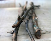 Bronze Rose Stem Sculpture Symbol of Enduring Love - Bouquet of 4 Stems Last Forever