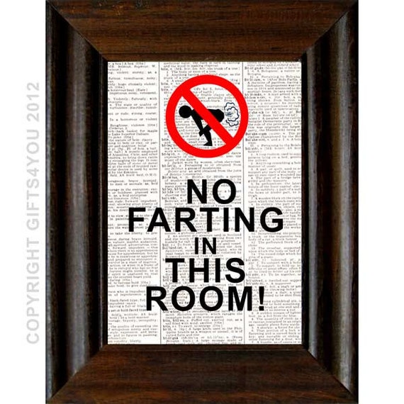 items-similar-to-no-farting-in-this-room-dictionary-print-fart-art