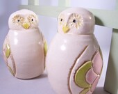 Wedding Cake Toppers - Cake Toppers Owls - Cake Toppers Birds - Ceramic Cake Toppers