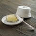 Banded Butter Dish in Fig