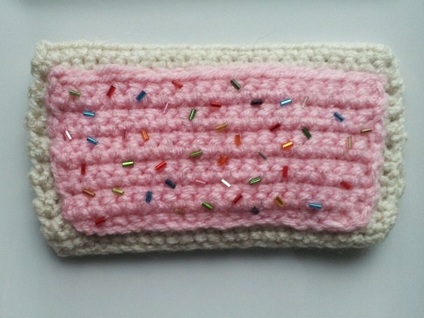 Crochet Pattern for PopTart I-phone Case or Glasses Case or Toy Fun Food