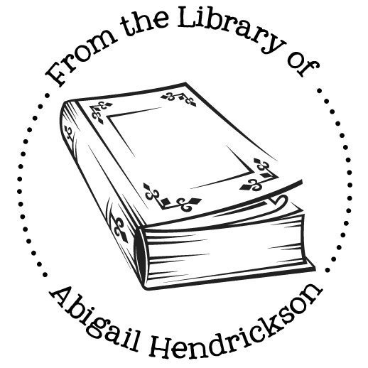 From the Library of Personalized Custom Rubber Stamp - book plate