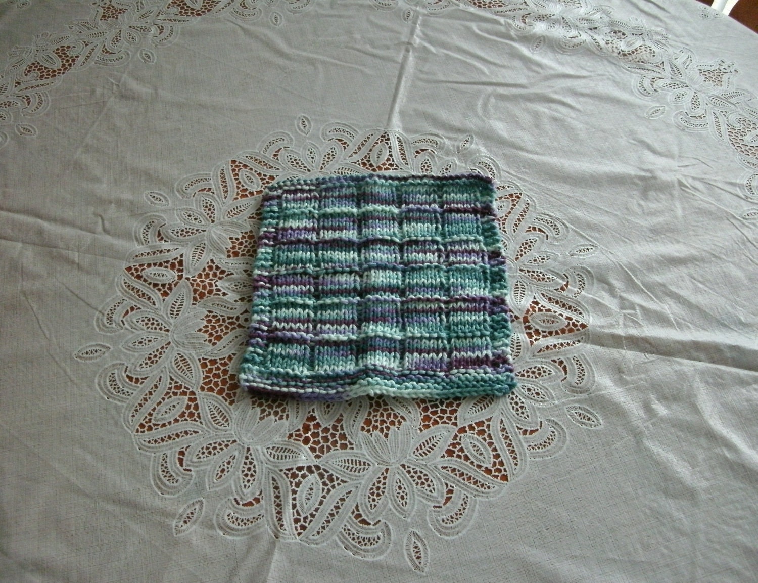 Hand Knitted Dish Cloth