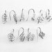 Adinkra Symbol Ear Wires 1/10 Sterling-Silver-Fill, 5 Symbols, 5 Pairs