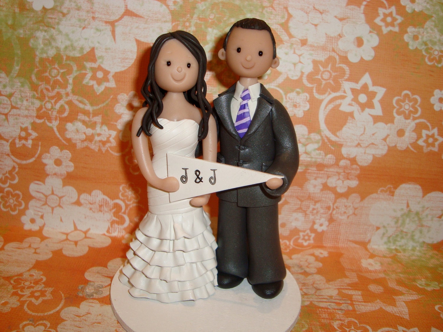 Bride and Groom Customized Wedding Cake Topper