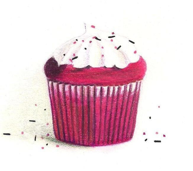 Drawings Of Cupcakes