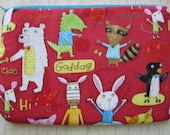 Kindle Fire Cover/ Kindle touch cover / Kindle Fire sleeve / Kindle case Japanese Fabrics owls