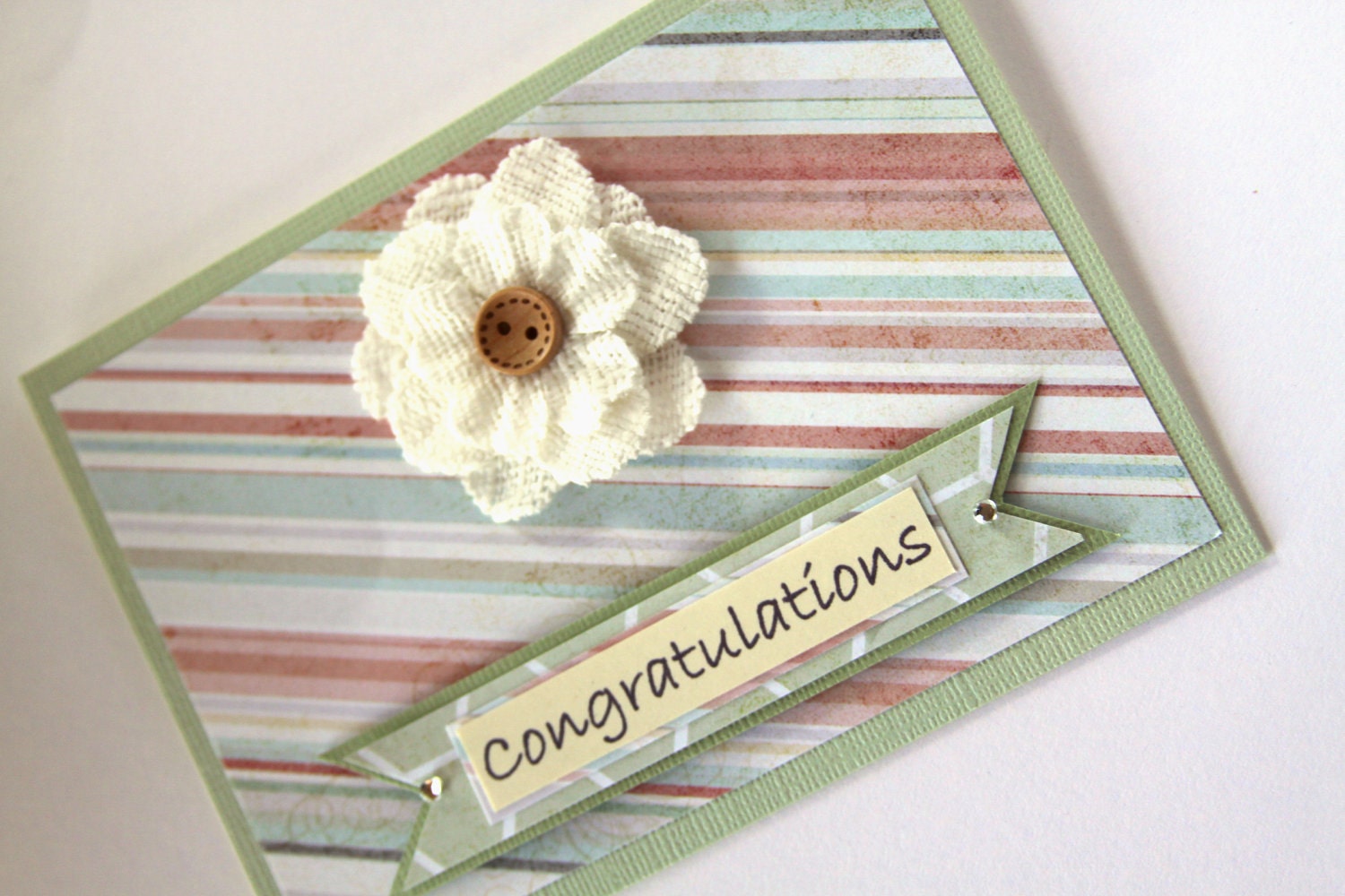 Handmade Card, Spring Card, Congratulations Card, Graduation Card