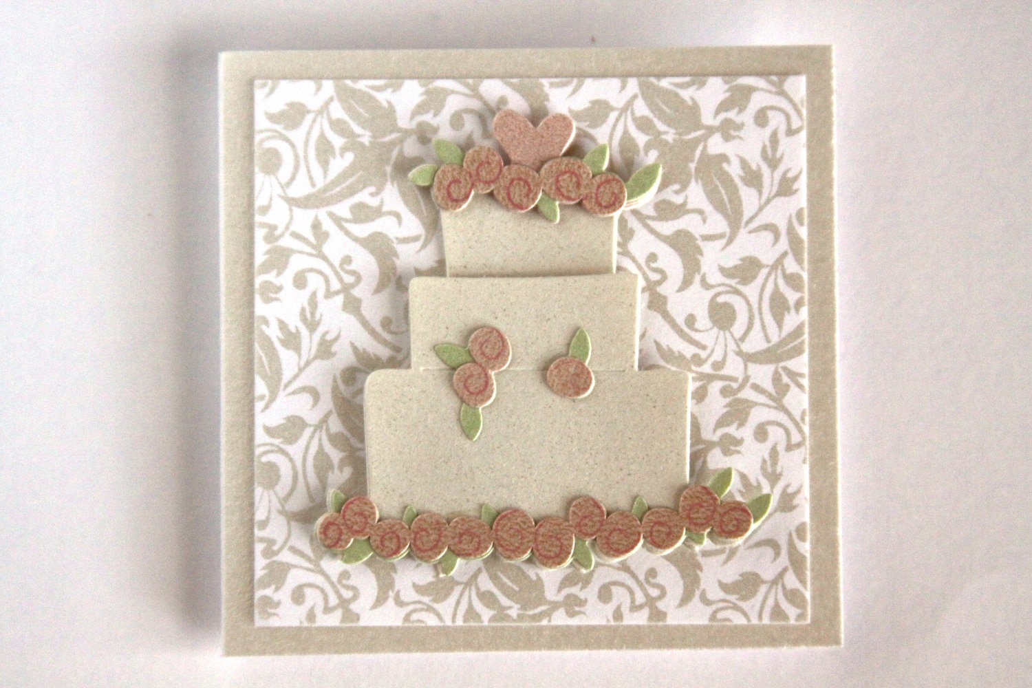 Handmade Mini Wedding Card, Mini Card, Wedding Day, Gift Card, Bridal Shower Card