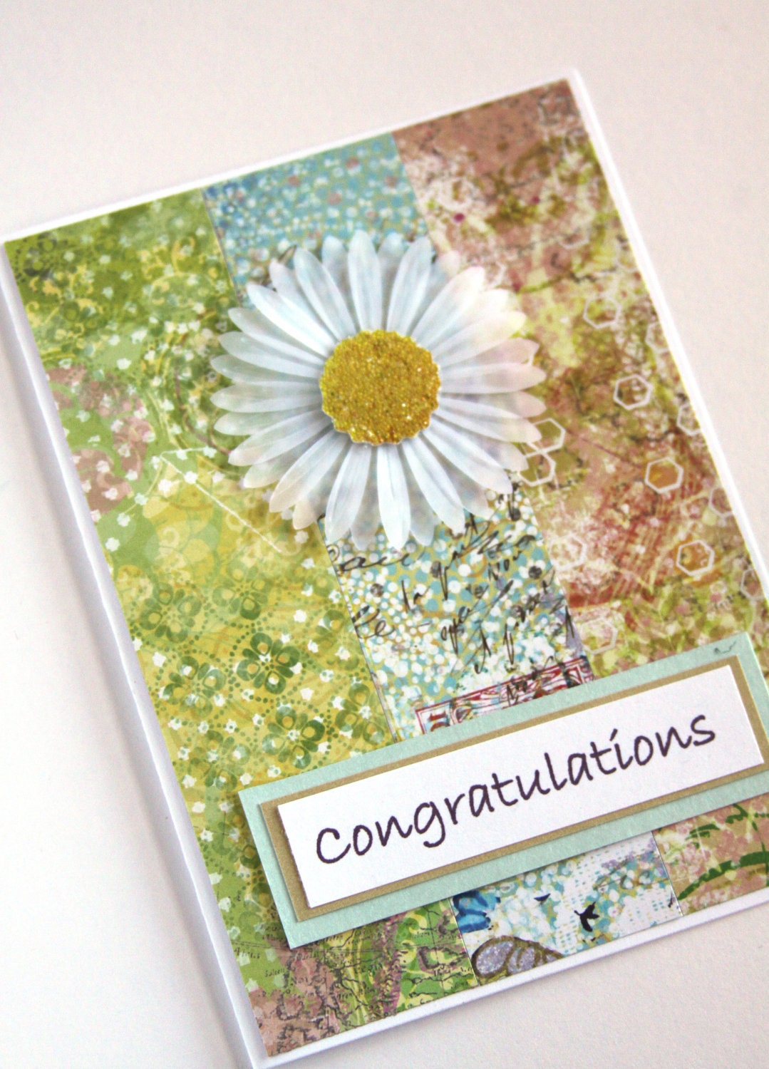 Handmade Card, Spring Card, Congratulations Card, Graduation Card