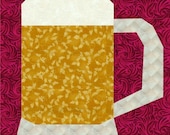 Mug o' Beer Paper Piece Quilt PDF Pattern by MadCreekDesigns