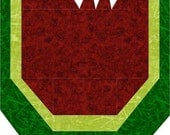 Watermelon Foundation Piece Quilt Block-PDF Pattern by MadCreekDesigns